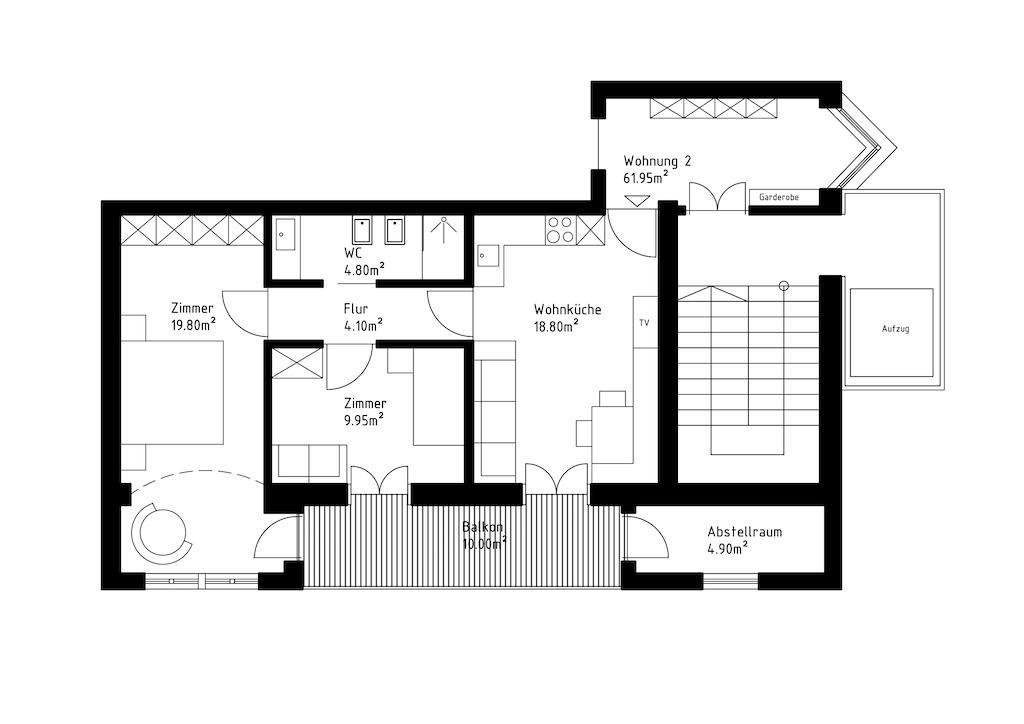 Apartment Genziana Ортизей Стая снимка